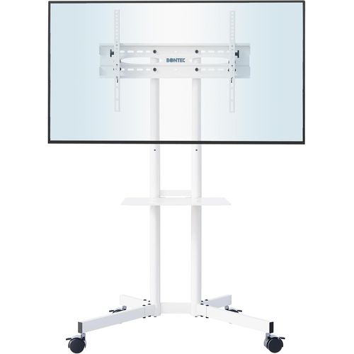 Support Tv Sur Pied Meuble Universel Mobile Pour Tlvision Plasma/Lcd/Led/Oled De 32-85 Pouces, Roulettes, Charge De 60Kg, Vesa 600X400 Mm