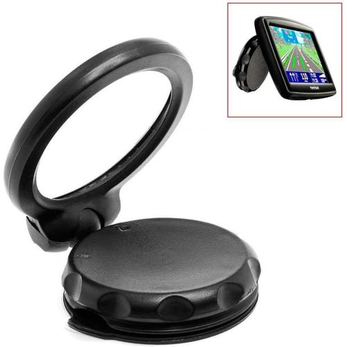 Support Voiture  Ventouse Double Support Pour Gps Tomtom One, Xl (Live), Xxl Iq Routes Noir