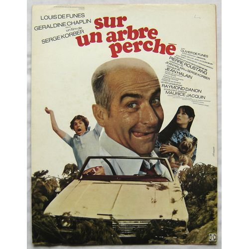 Sur Un Arbre Perch / Manuel D'exploitation Original / Serge Korber, 1970, Louis De Funs, Graldine Chaplin, Alice Sapritch, Fernand Sardou, Olivier De Funs
