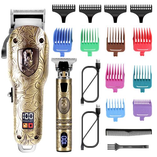 Surker Tondeuse  Cheveux Pour Homme Tondeuse  Cheveux Professionnelle Tondeuse  Barbe Pour Homme Tondeuse  Barbe Tondeuse  Barbe Sans Fil Tondeuse  Lame En T Usb Rechargeable tanche