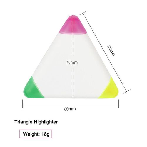 Surligneur Cratif De Diffrentes Formes Pour Enfants,Marqueur De Document,Marqueur De Cl De Trait,Mignon,1 Pice - Type Triangle