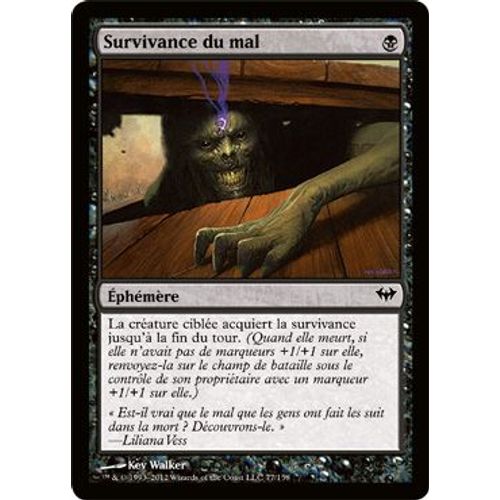 Survivance Du Mal ( Undying Evil) - Magic Mtg