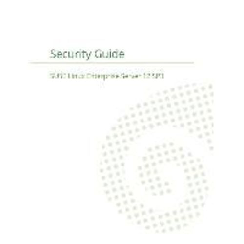 Suse Linux Enterprise Server 12 - Security Guide    Format Broch 
