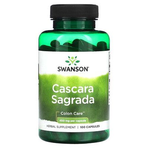 Swanson Cascara Sacre, 450 Mg, 100 Capsules