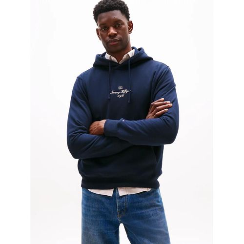 Sweat  Capuche  Drapeau Contour Et Logo Outline Flag Script Hoodie/Navy Blue - Xl
