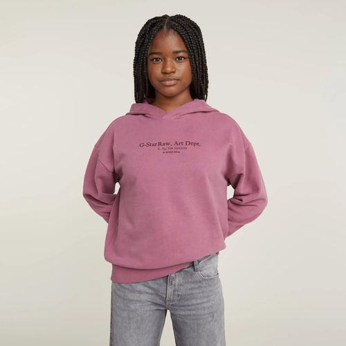 Sweat  Capuche Brushed Pour Filles - Violet - Fille