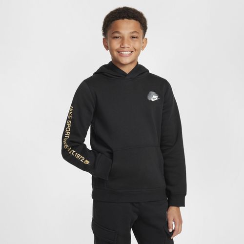 Sweat  Capuche En Tissu Fleece Nike Sportswear Standard Issue Pour Garon Plus g - Noir - L