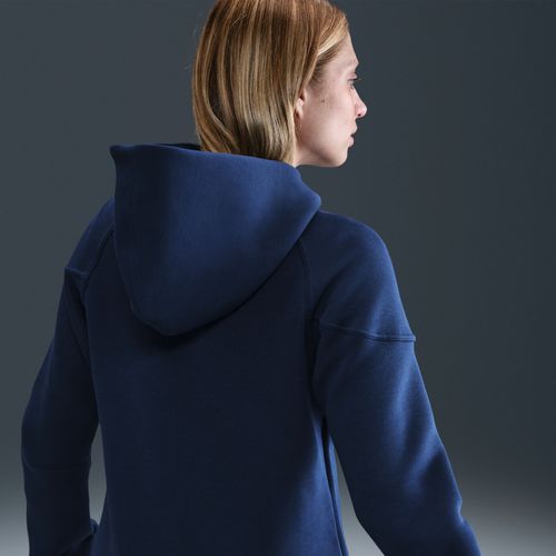 Sweat  Capuche Et Zip En Fleece Nike Football Fff Tech Windrunner Pour Femme - Bleu