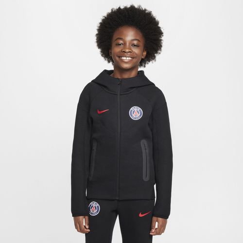 Sweat  Capuche Et Zip Nike Football Paris Saint-Germain Tech Fleece Pour Ado (Garon) - Noir - Xs