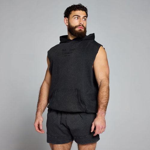Sweat  Capuche Graphique Dlav Sans Manches Mp Origin Pour Hommes  Noir Dlav - M