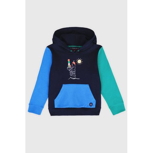 Sweat  Capuche Tricolore - Coton