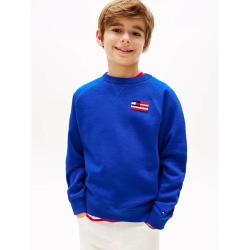 Sweat Dcontract Hilfiger Flag Hilfiger Flag Relaxed Sweatshirt/Wedge Blue - 128 Cm