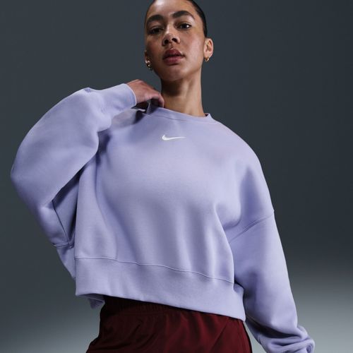 Sweat Ultra-Oversize  Col Ras-Du-Cou Nike Sportswear Phoenix Fleece Pour Femme - Pourpre - Xxl (Fr 54-56)