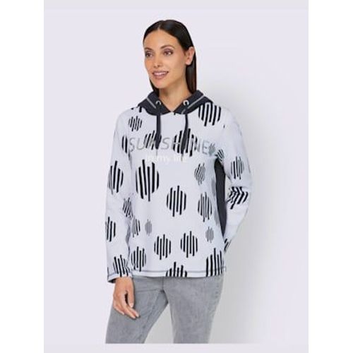 Sweatshirt  Capuche Capuche  Coulisse Et Stoppeurs - Rick Cardona - Marine-cru Imprim