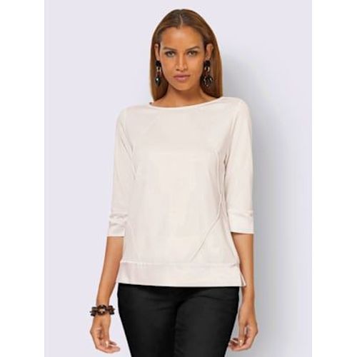 Sweatshirt Mlange De Viscose Doux - Creation L - Blanc