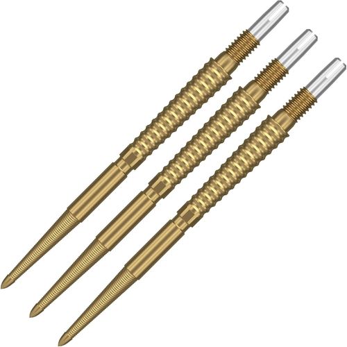 Swiss Point Storm Dart Tips,Lnc (3er Pack Spitzen) 26mm/30mm/35mm,Or/Argent/Noir | Pointes De Flchettes Interchangeables,Pointes Swiss Storm,Accessoires Flchettes Professionnelles