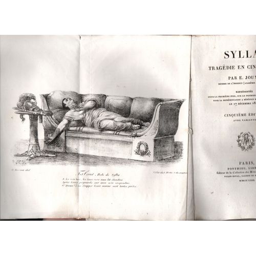 Sylla, Tragdie En Cinq Actes Par E. Jouy - 5me dition Avec Variantes - Paris, Ponthieu Libraire, 1823   