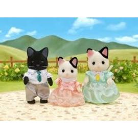 Sylvanian Families Famille Chats Tuxedo Rakuten