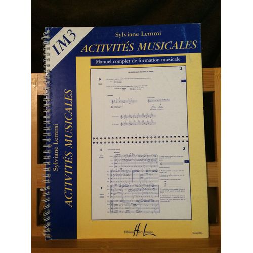 Sylviane Lemmi Activits Musicales Mthode Formation Musicale Im3