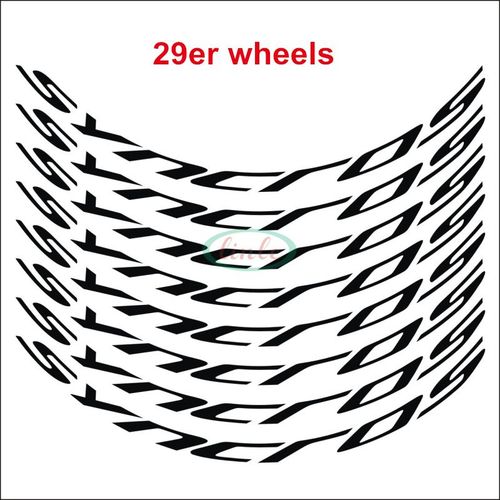 Syncros-Autocollants Dcoratifs Pour Roues De Vtt,Stickers Pour Jantes De Vlo,8 Pices/Lot,2 Pices - Type 29er Black
