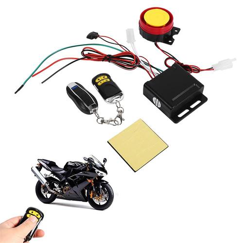 Systme D'alarme De Scurit Anti-Vol Pour Moto Et Scooter, Avec Tlcommande 125db, Coque De Cl, Haut-Parleurs De Moto, Nouveau, 12v