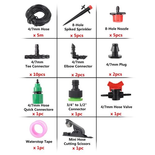 Goutte à Goutte Jardin 100 Réglables - Système Arrosage Automatique Jardin 360° Goutteurs Irrigation