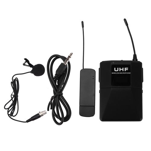 Systeme De Microphone Cravate Sans Fil Usb-101t 10 Canaux Avec Emetteur De Poche