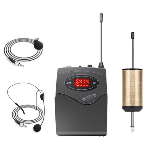 Systme de Microphone sans fil, ensemble de Microphone sans fil avec casque et micro-cravate