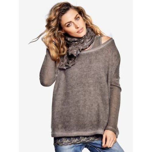 T-Shirt 2 En 1 Look 2 En 1, Livr Avec L'charpe - Linea Tesini - Sable