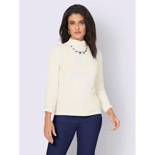 T-Shirt  Col Montant Viscose - Creation L - cru