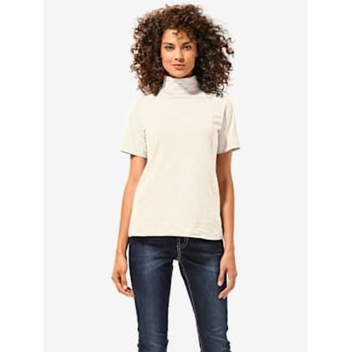 T-Shirt  Col Roul Basique Facile  Associer Avec Joli Col Roul - Linea Tesini - cru