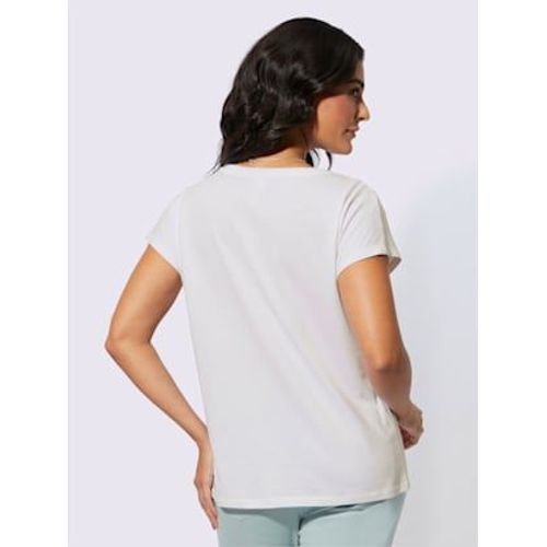 T-Shirt  Encolure Ronde 50% Lyocell - Creation L - cru