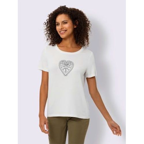 T-Shirt  Encolure Ronde Viscose Douce Et Fluide - Linea Tesini - Blanc