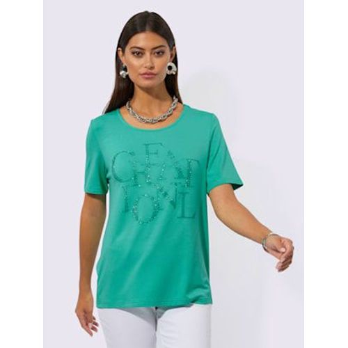 T-Shirt  Manches Courtes Avec Viscose (Ecovero) - Creation L - Bleu-Vert