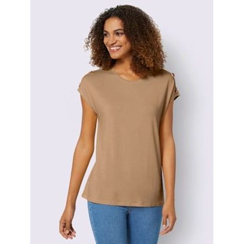 T-Shirt  Manches Courtes Viscose - Collection L - Couleur Chamois