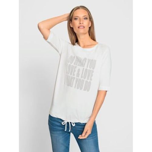T-Shirt  Manches Courtes Viscose Douce Et Fluide - Rick Cardona - cru