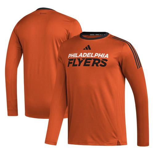 T-Shirt  Manches Longues Adidas Orange Philadelphia Flyers Aeroready Pour Hommes