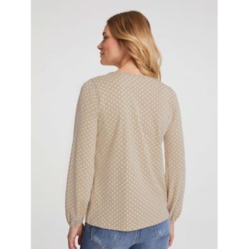 T-Shirt  Manches Longues Superbe Motif  Pois - Linea Tesini - Gravier