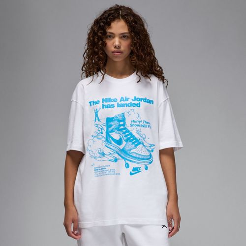 T-Shirt  Motif Oversize Jordan Pour Femme - Blanc - M (Fr 42-44)