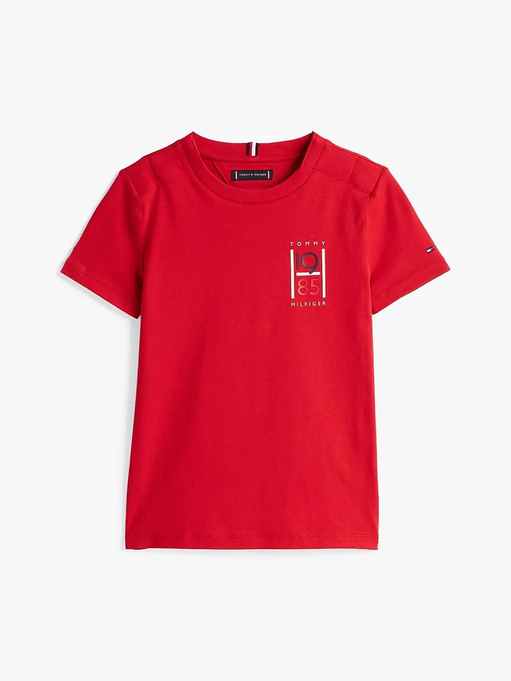 T-Shirt Adaptive  Logo Adp Th Graphic Reg Tee Ss/Red - 122 Cm