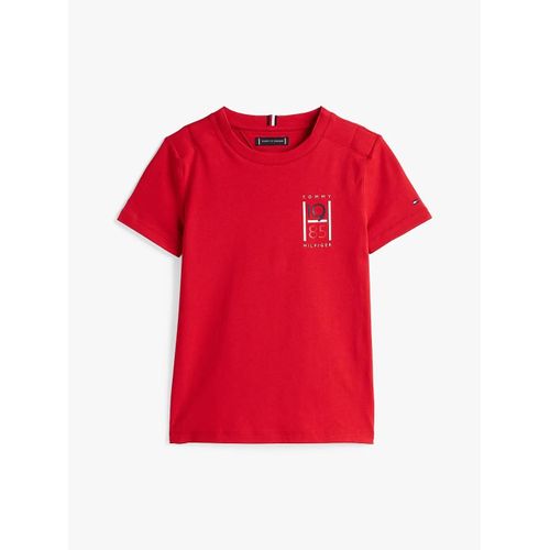 T-Shirt Adaptive  Logo Adp Th Graphic Reg Tee Ss/Red - 92 Cm