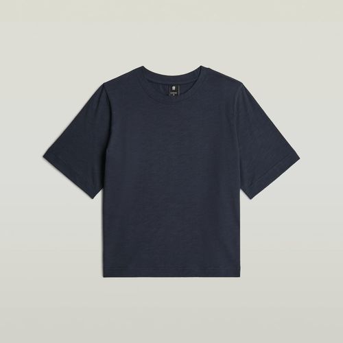 T-Shirt Boxy - Bleu Fonc - Femmes
