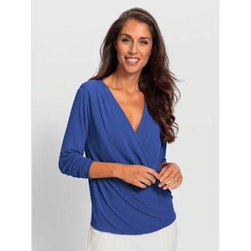 T-Shirt Cache-C?ur Superbe Aspect Cache-C?ur - Ashley Brooke - Bleu Roi