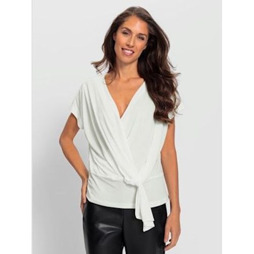 T-Shirt Cache-C?ur Superbe Aspect Cache-C?ur - Ashley Brooke - Couleur Ivoire