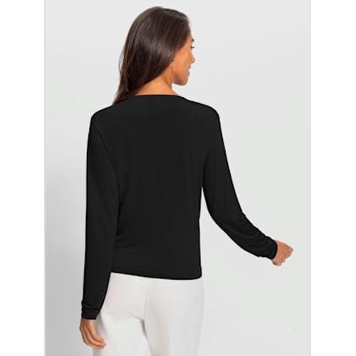 T-Shirt Cache-C?ur Superbe Aspect Cache-C?ur - Ashley Brooke - Noir