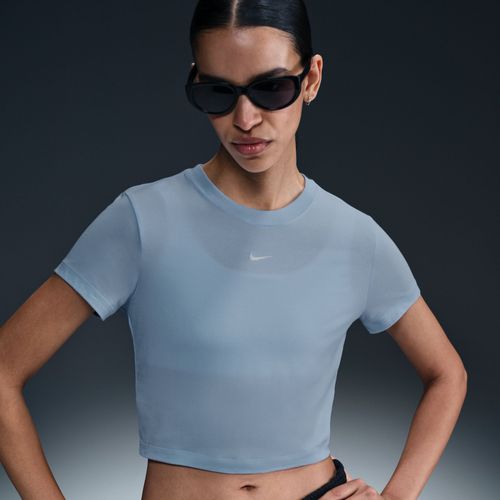 T-Shirt Court Nike Sportswear Chill Knit Pour Femme - Bleu - S (Fr 38-40)