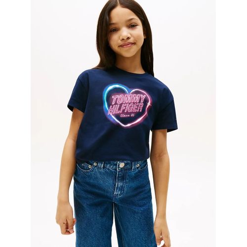 T-Shirt Dcontract  Imprim C?ur Photo Print Relax Tee/Dark Blue - 86 Cm