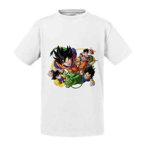 T-Shirt Enfant Dragon Ball Z Sangoku Vegeta Piccolo Trunk Manga Anime Sengoku