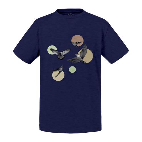 T-Shirt Enfant L'envol Des Oiseaux Collage Art Surralisme