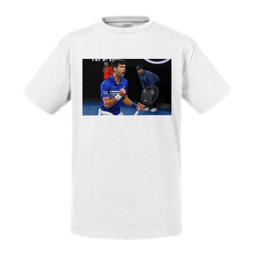 T-Shirt Enfant Victorieux Novak Djokovic Tennis Superstar Sport